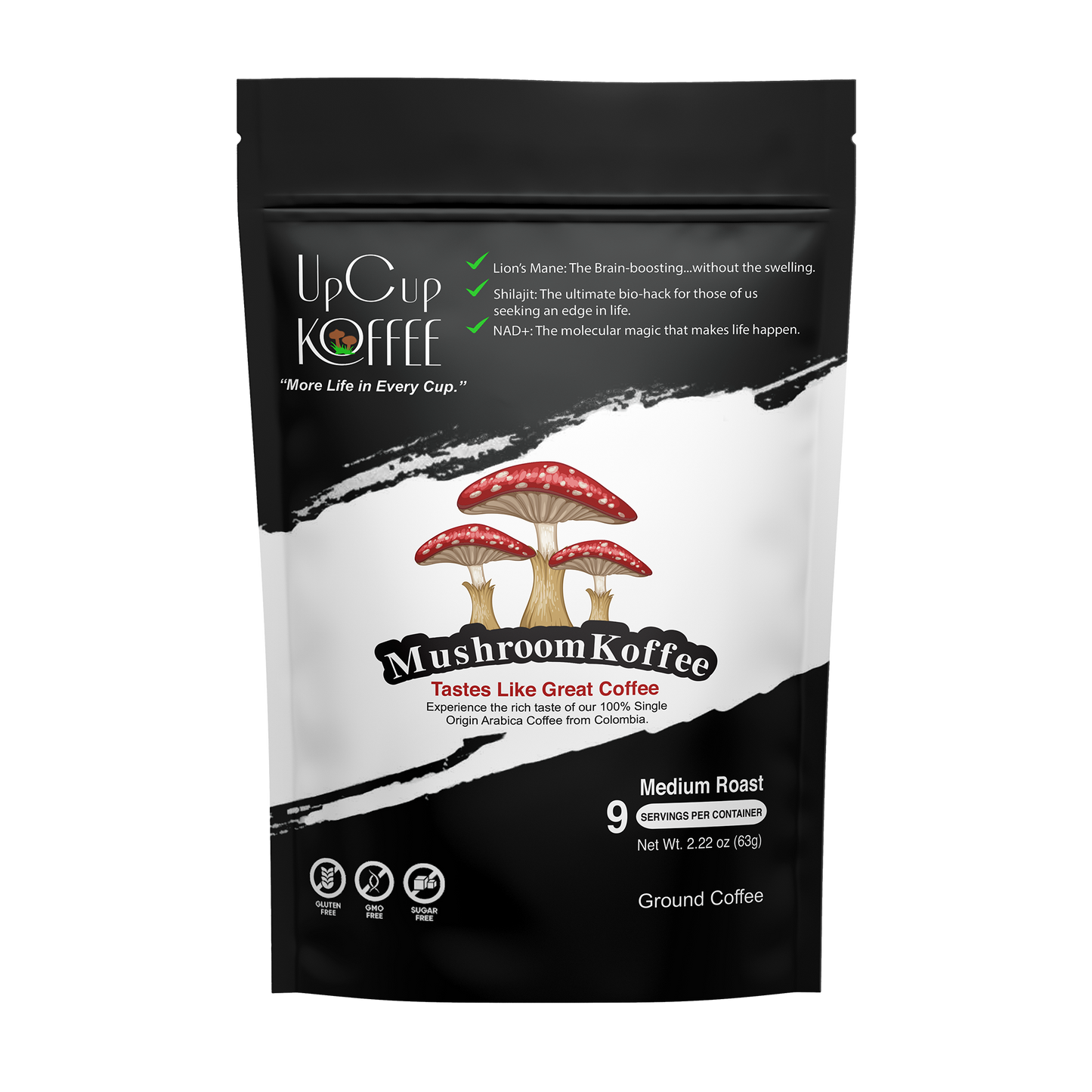 UpCup Koffee 9 Servings Mushroom Coffee