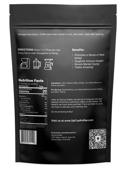 UpCup Koffee 14 Servings Functional Mushroom Coffee
