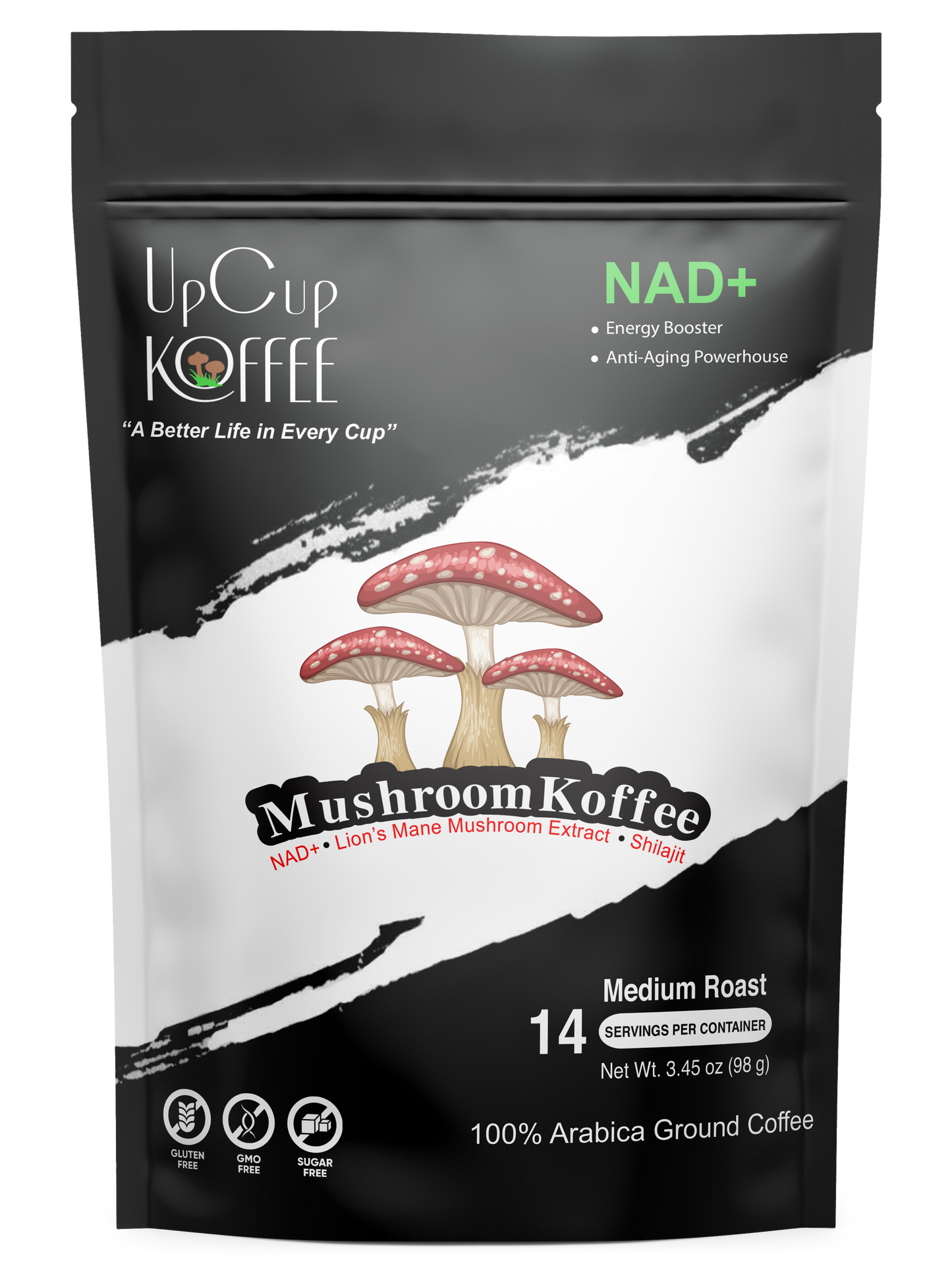 UpCup Koffee 14 Servings Functional Mushroom Coffee
