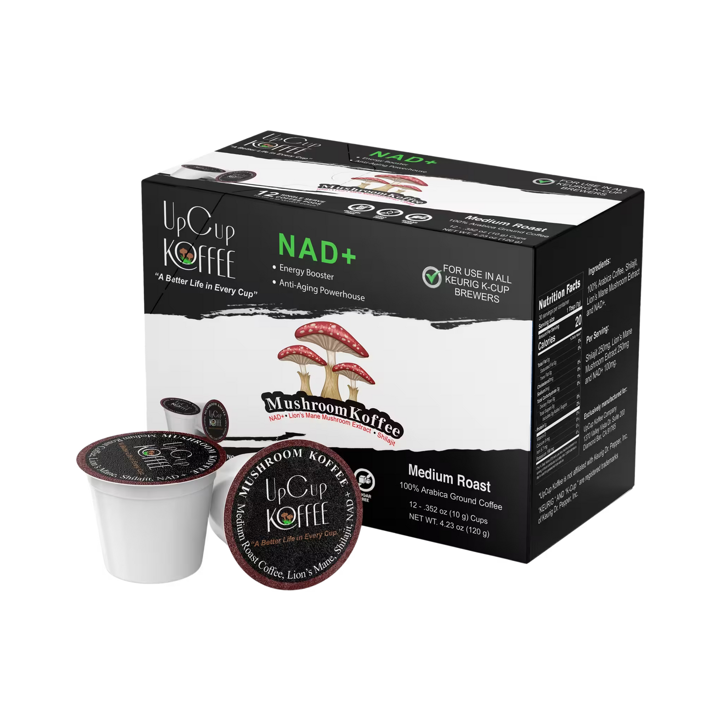 UpCup Koffee K-Cups — Premium Fuel, Ready in Seconds